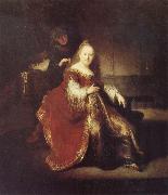 REMBRANDT Harmenszoon van Rijn Esther Preparing to Intercede with Abasuerus oil painting